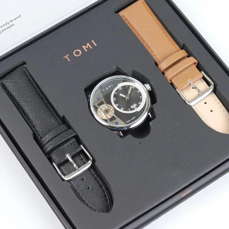 TOMI T104 FACE-GEAR (CHRONOGRAPH) LUXURY WATCH FOR MEN