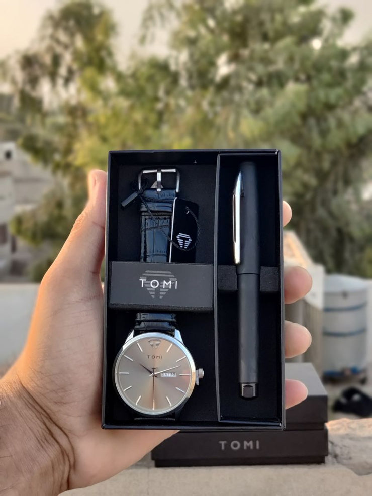 TOMI T055...T058 PREMIUM WATCH WITH GEL PEN