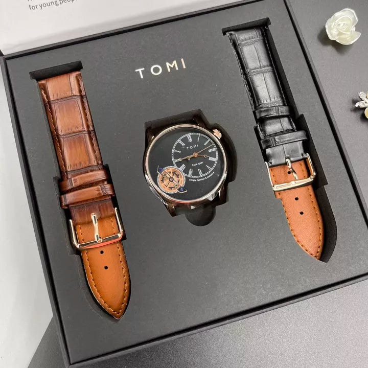 TOMI T105 FACE-GEAR (CHRONOGRAPH) LUXURY WATCH FOR MEN